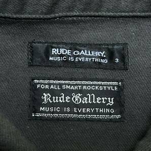 新品未使用品/RUDE GALLERY/ブラック/ジージャン/サイズ3/Ｇジャン/ルードギャラリー/リジッドデニム/TYPE-1 DENIM JKT/チバユウスケの画像2