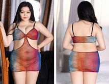 【7209】2XL-3XL 最新作 ブルー 女王様 光沢 超セクシーコスプレ 大きいサイズ プラスサイズ ランジェリー ぽっちゃり ミニスカ_画像1