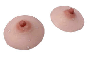 新品 人工乳首 2個セット シリコン乳首 シリコン製 乳首 ニップル バスト補正 柔らかい ピンク シリコンバスト シリコンちくび B-①