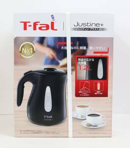 【未使用】T-fal ティファール 電気ケトル 1.2L 大容量 ジャスティン プラス ブラック KO4908◎5293-2