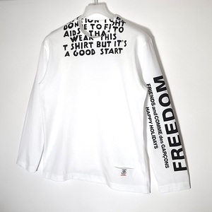 ギャルソン × マルジェラMaison Margiela エイズT sizeL「FRIENDS and COMME des GARCONS HAPPY HOLIDAYS」