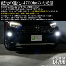 トヨタ RAV4 (MXAA54) 対応 LED SCOPE EYE L4700 フォグランプキット 4700lm ホワイト 6500K H16 17-A-1_画像4