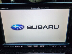 ★★動作OK★SUBARU純正オプション CN-HW890DFA パナソニックストラーダ HDDナビ 地デジ ETC付き★★