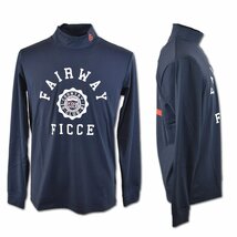 3割引【フィッチェゴルフ】メンズ 長袖ハイネックシャツ LL 紺 229401-88 FICCE GOLF ゴルフ おしゃれ かっこいい @_画像2