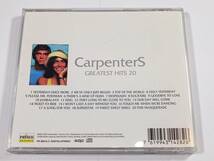 【 帯付 】◆Carpenters◆ カーペンターズ Greatest Hits 20 グレイテスト・ヒッツ CD ベスト 輸入盤 / PR 3001 A-2_画像2