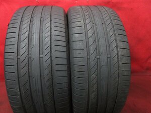 タイヤ 2本 275/50R20 コンチネンタル CONTISPORT CONTACT +5 SSR MOE 2022年 バリ山 溝アリ 送料無料★14262T