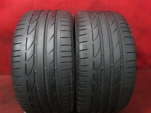 タイヤ 2本 255/35R19 ブリジストン ポテンザ POTENZA S001 RFT ランフラット バリ バリ山 溝アリ 送料無料★14379T