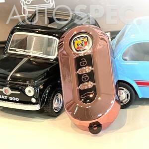 FIAT　ABARTH　シリコン　キーカバー　500　595　695　500C　595C　Panda　フィアット　アバルト　ピンク