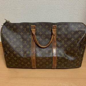 1円スタート！LOUIS VUITTON ルイヴィトン キーポル モノグラム ボストンバッグ キーポル50