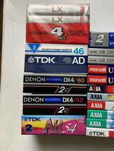TDK AD46 AR54.DENON DX4 LO-D他ノーマルカセットテープ未使用セット35本_画像4
