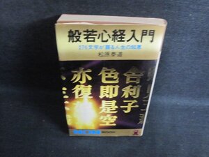 般若心経入門 松原泰道 シミ日焼け強/PEU