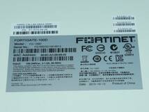 FORTINET　FG-100D　FortiGate-100D　統合セキュリティ　通電確認のみ　/BH55_画像7