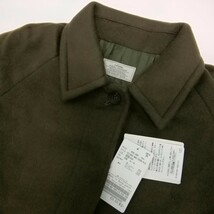 未使用 relume JOURNAL STANDARD WOOL BEAVER ジャーナルスタンダード ステンカラー ロング ウールコート カーキ系￥28600 36_画像3