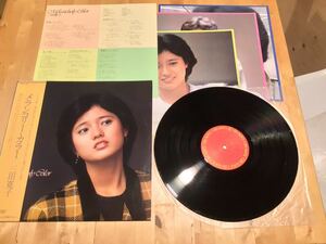 【帯+ピンナップ3枚付LP】三田寛子 / メランコリー・カラー(28AH 1496) / 坂本龍一 / 松下誠 / 松原正樹 / ピンク・シャドウ / 82年盤美品