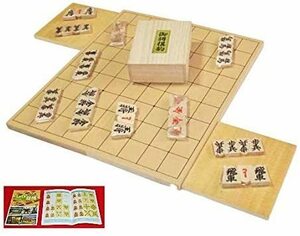 【新品】入門書・駒台付（５号折将棋盤と特選駒）の将棋4点セット