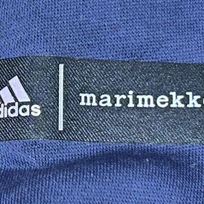 adidas×marimekko・ORIGINALS アディダス×マリメッコ クロップ フーディー スウェット パーカー 裏起毛・L サイズ・新品の画像6