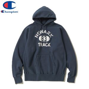 Champion 370)NAVY/SIZE L TRUE TO ARCHIVES C3-Y117 “REVERSE WEAVE HOODED SWEATSHIRT” チャンピオン　リバースウィーブ パーカー