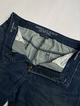 送料無料 AMERICAN EAGLE アメリカンイーグル HI-RISE JEGGING ハイライズ ジェギング スーパースーパーストレッチ デニム パンツ USED加工_画像3