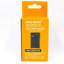 新品・未開封【NEEWER】Dual USB Charger／NW-USBF550／SONY Panasonic JVC／バッテリーチャージャー 充電器 互換／2304-K0388⑦V(NT)_画像1