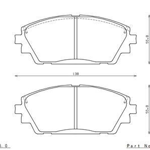 ENDLESS エンドレス ブレーキパッド SSM PLUS 1台分セット MAZDA3 FASTBACK/MAZDA3 SEDAN BP5P/BPFP/BP8P MP556557の画像3