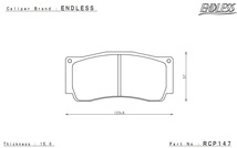 ENDLESS エンドレス システムキット(リア専用) Racing MONO4r リア スカイライン CPV35 純正ブレンボキャリパー装着車 EDZ5XCPV35_画像2