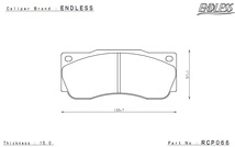 ENDLESS インチアップキット Racing 6&Racing 4 F&R前後セット ランサーエボリューション7/8/9 CT9A 純正ブレンボキャリパー車 EHZ9XCT9A_画像3