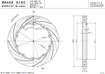 ENDLESS エンドレス 他社製ビッグキャリパー用ディスクローター 1枚 (対応メーカーブレンボ) φ380×34 穴数10 ER946REH_画像3