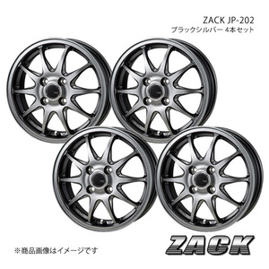 ZACK JP-202 キャリイ DA63T 2002/5～ アルミホイール4本セット 【12×3.5B 4-100 +45 ブラックシルバー】