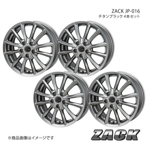 ZACK JP-016 ランサーワゴン/ランサーセディアワゴン CS5W RALLIART ホイール4本セット【15×6.0J 5-114.3 +45 チタンブラック】