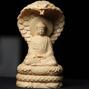 新品 新入荷★仏教美術 精密彫刻 鎮宅辟邪 工芸品 大日如来座像 仏師で仕上げ品