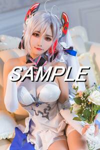 【CP-445　アズールレーン　プリンツ・オイゲン　05】　L判写真10枚 海外コスプレ Cosplay photo 10sheets Azur Lane