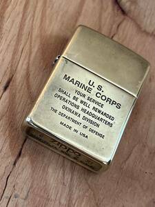 1995 year 3 month /6 month *ZIPPO Zippo -*U.S.MARINE CORPS oil lighter Zippo Zippo lighter Okinawa 