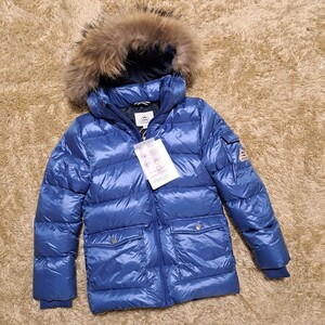 タグ付き 極美品 ピレネックス PYRENEX ダウンジャケット サイズ10 キッズ 子供 フードファー AUTHENTIC SUINY FUR　オーセンティック