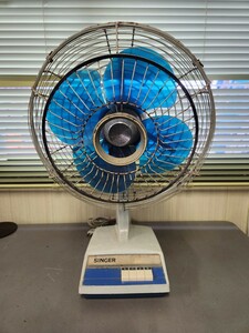 SINGER singer electric fan retro electric fan Showa Retro objet d'art prompt decision 