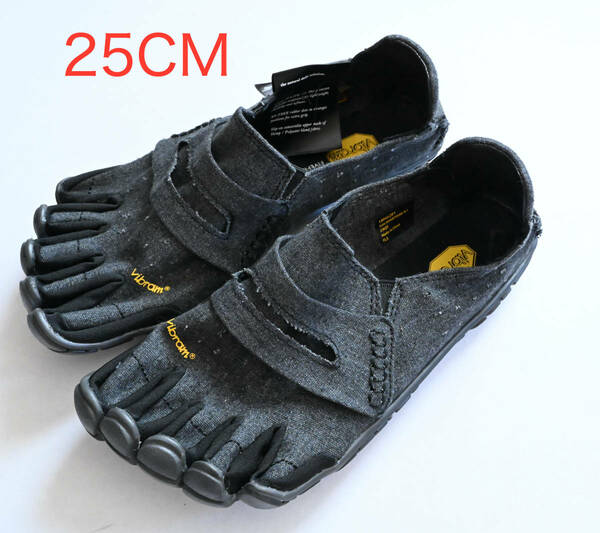 新品 25cm M40 Vibram CVT Hemp 5本指シューズ ビブラムファイブフィンガーズ ベアフット カジュアル 18M6201 25.5 26 ブラック 黒