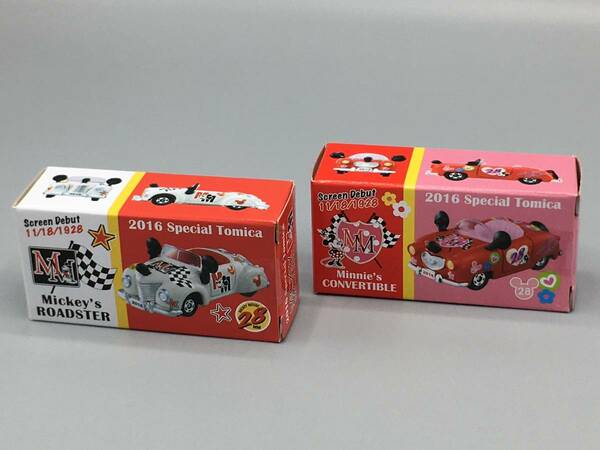 ☆TDR限定 2016 スペシャル トミカ　ミッキー　ロードスター＆ミニー コンバーティブル☆2