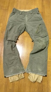 バートン BURTON ak Mサイズ デニム メンズ スノーボードパンツ 中古 美品 スリムフィット GORE-TEX ゴアテックス 定価49800円