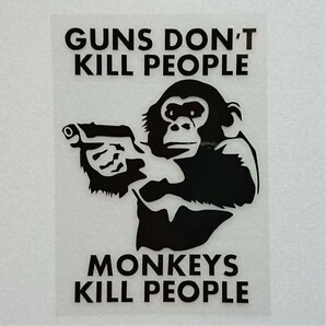 MONKEYS KILL PEOPLE カッティングステッカー