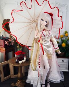 花偶堂 様 ドルフィードリーム DD / DY 金銀菊 セット (赤) 未開封品 1/3 60cm SD DDdy Dollfie Dream 衣装 服 和服 巫女 ドレス ドール