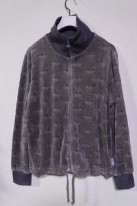 00's adidas Originals トラックジャケット ベロアジャージ レディース size L ダークグレー トルコ製