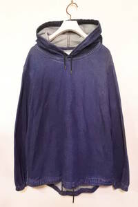 VAINL ARCHIVE Denim Hoodie size M ヴァイナルアーカイブ デニム プルオーバー 濃紺 日本製