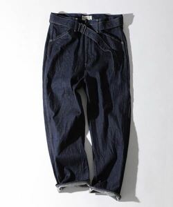 The DUFFER of ST.GEORGE [INDIGO LABEL] WIDE BELTED DENIM：ベルト付き ワイドデニム