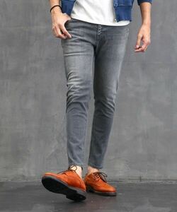 The DUFFER of ST.GEORGE SKINNY DENIM：ユーズド加工 ストレッチ スキニーデニム