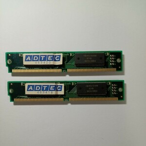 PCメモリ ADTEC 72pin SIMM HY5118164B JC-60 2枚セット　動作未確認の為ジャンク扱い