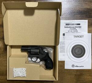 作動良好 マルシン 6㎜仕様 SMITH&WESSON スミスアンドウェッソン HW 38 S.&W.SPL ブラック ガスガン ガスブロ ヘビーウェイト