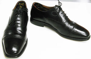 SCOTCH GRAIN Cap Toe ASSURANCE 25EEE BLACK Shoes MADE in JAPAN （ スコッチグレイン パンチドキャップトゥ 革靴 25cm 黒