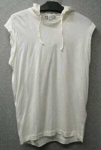 Y-3 Yohji Yamamoto adidas Sleeveless Foodie Light Cream M Brand New （ ワイスリー ヨウジヤマモト ノースリーブ パーカ 淡いクリーム