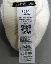 C.P.COMPANY Goggles Beanie White WOOL KNIT CAP （ シーピーカンパニー ビーニー ニットキャップ ニット帽 帽子 白 ゴーグル_画像4