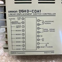 OMRON　オムロン　D5H　D-COA1　LINEAR DISPLACEMENT SWITCH CONTROLLER　ジャンク品　部品取り　O-871_画像5