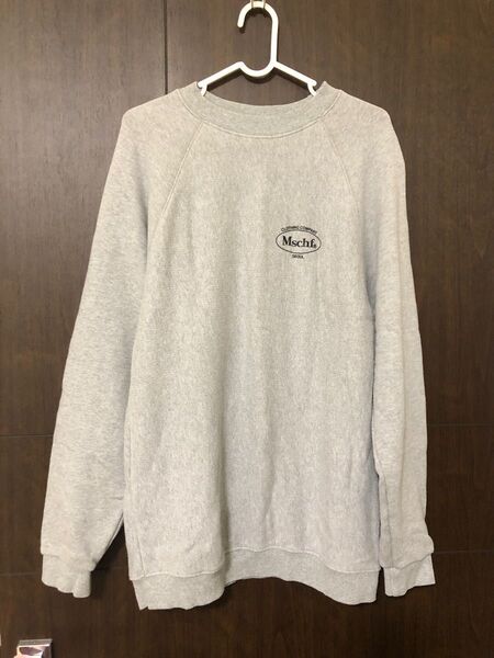 完売品 Mschf ミスチーフ スウェット トレーナー グレー 裏起毛なし